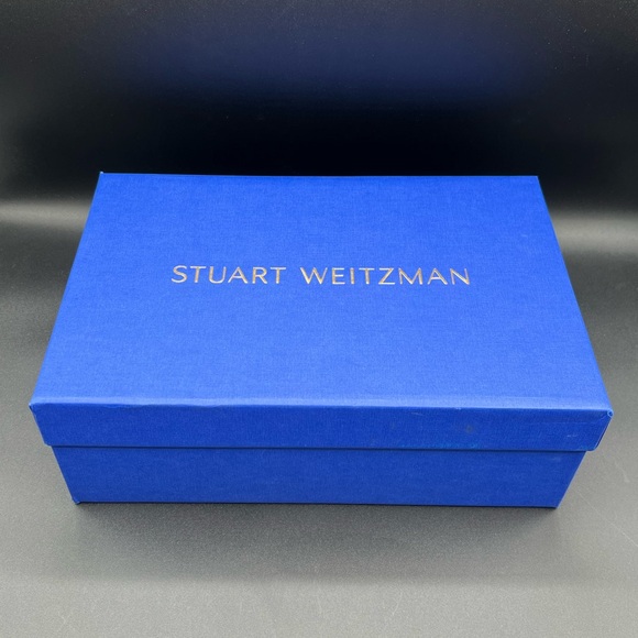 STUART WEITZMAN Nudistcurve 50 Nude Patent Leather Wedge Sandals Shoes US 8 $395 - Picture 7 of 11